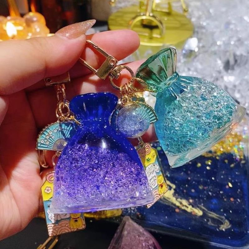 A Lucky Bag Mold with Two Goldfish Accessories Set