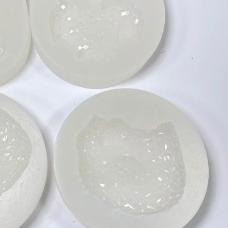 Handmade Diamond HelloKitty Cat Crystal Cluster Decoration Resin Molds