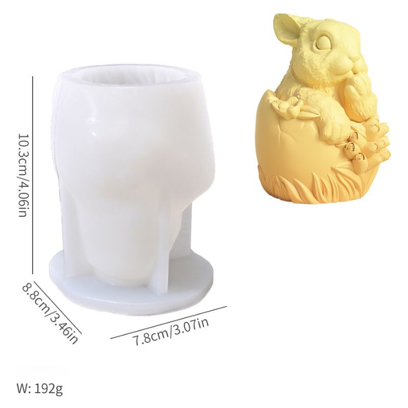 Easter Bunny Egg Ornament Resin Mold