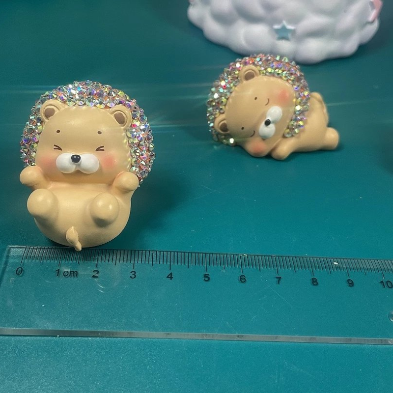 Handmade Diamond Cute Little Lion Resin Mold