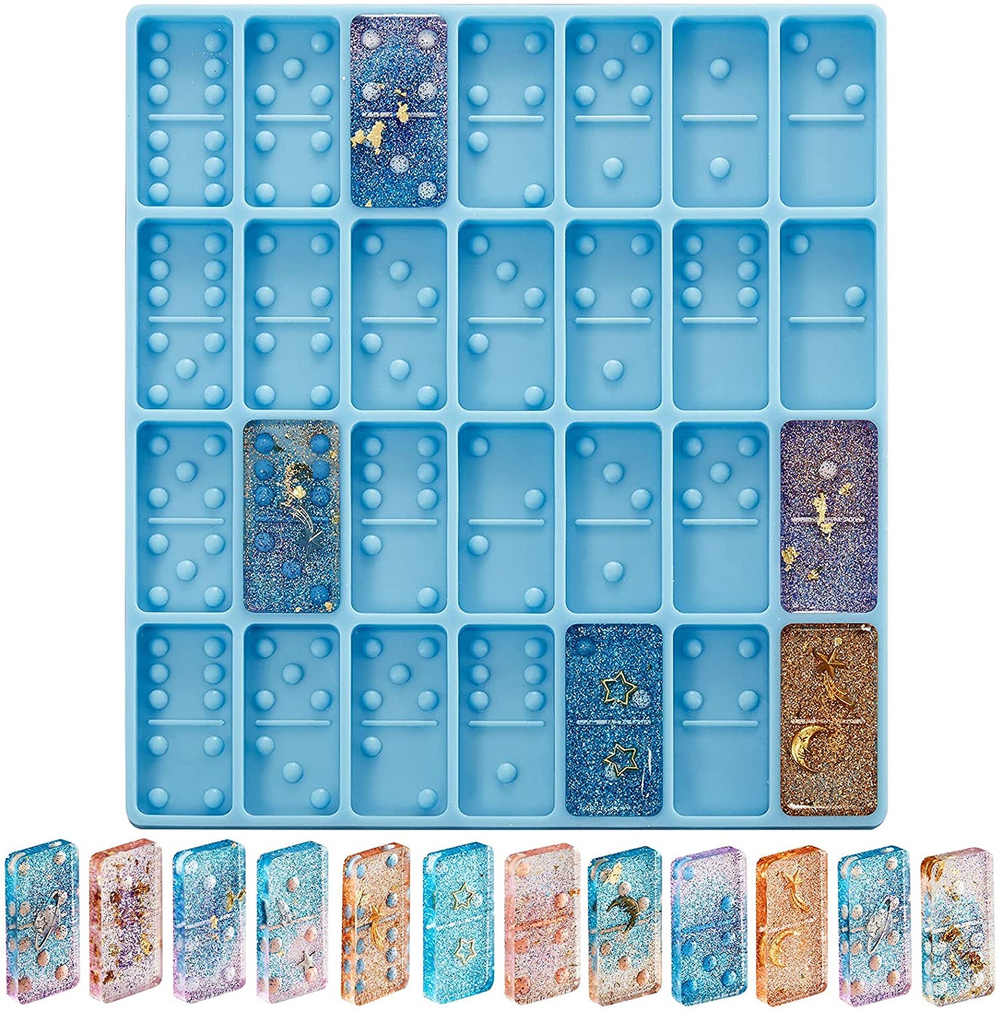 Resin Rectangle Box Mold Large Storage Container with Lid Set Mould for Casting