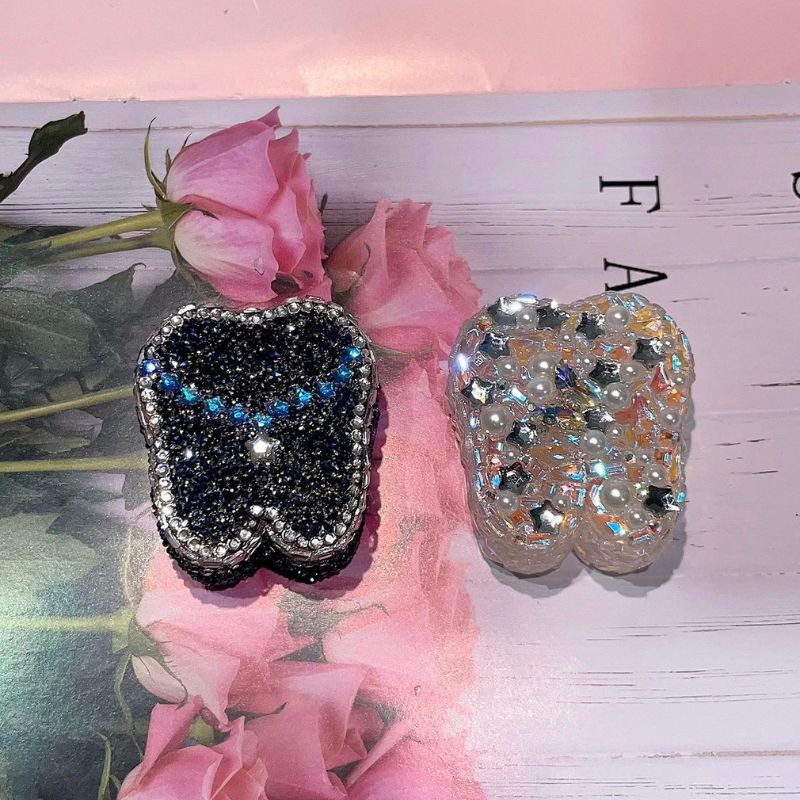 Moldes de resina para tarros de almacenamiento de dientes de diamante hechos a mano