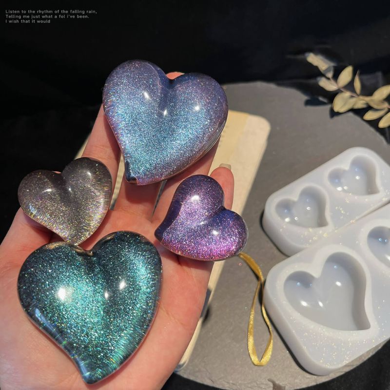 2pcs Heart-shaped Resin Molds – IntoResin
