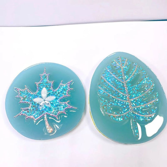 Handmade Diamond Leaf Ornament Resin Mold