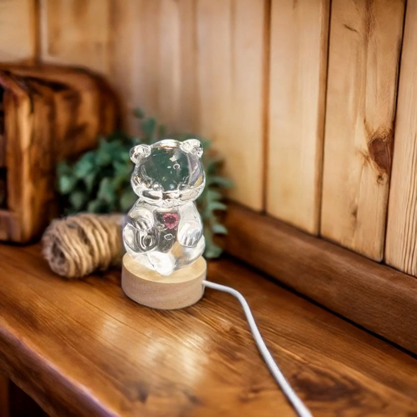 Molde de resina para adorno de oso de cristal hecho a mano