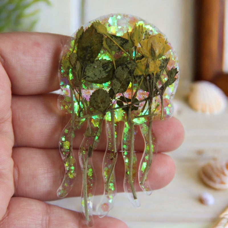 Jellyfish with Hole Hanging Decorations Resin Mold