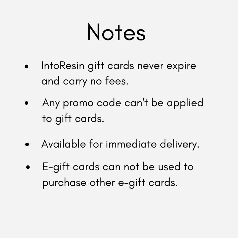 IntoResin E-Gift Card
