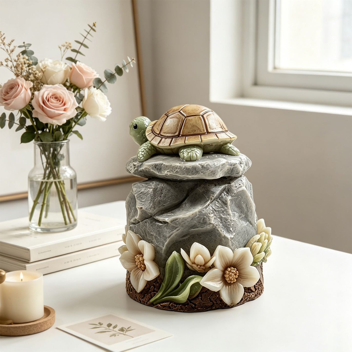 Rock Turtle Figurine Resin Mold