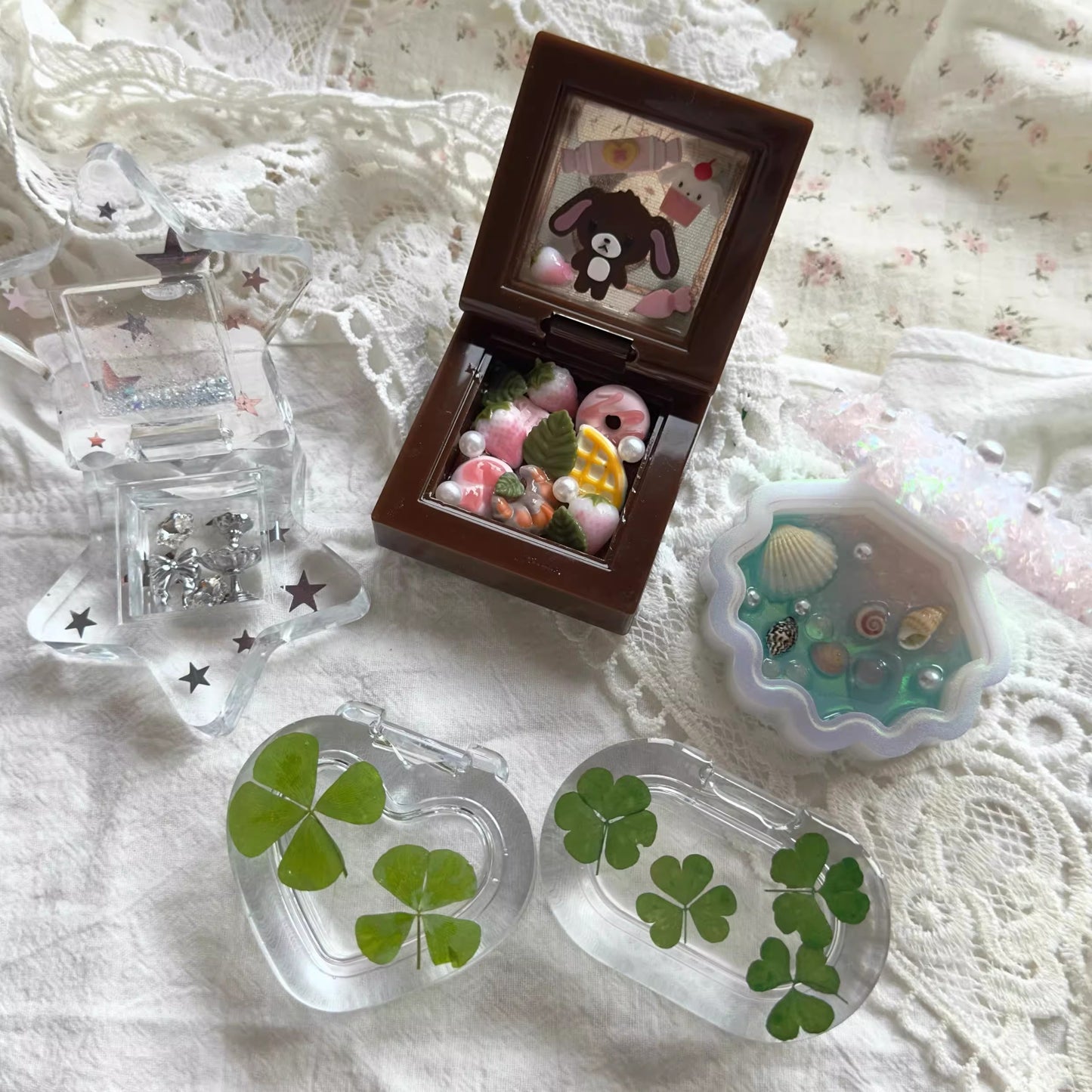 Handmade Flip-Top Ring Box with Built-in Hinge Resin Mold