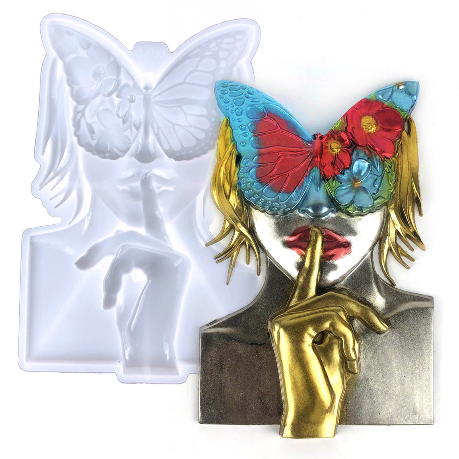 Mysterious Butterfly Beauty Wall Hanging Resin Mold – IntoResin