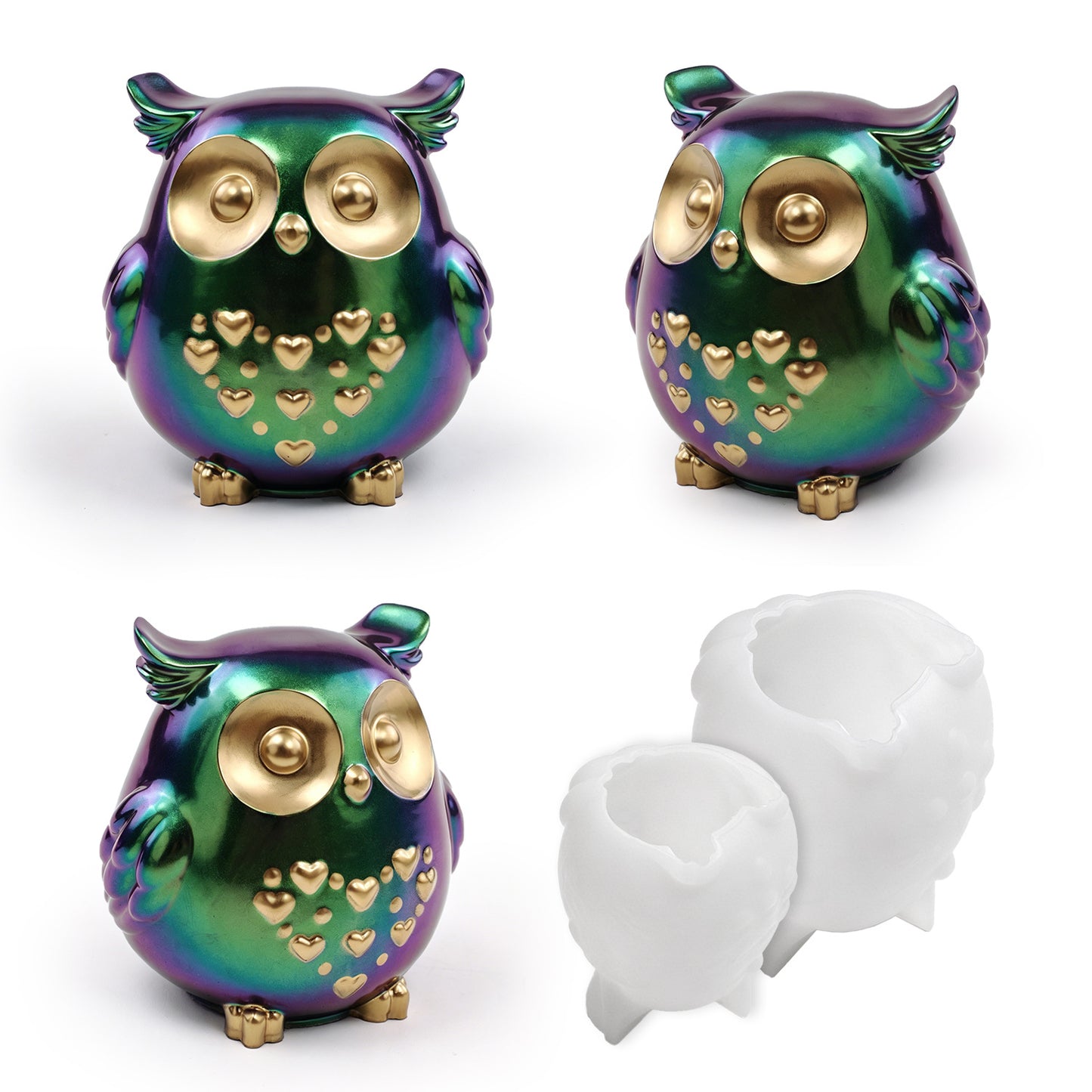 Cute Owl Ornament Resin Molds