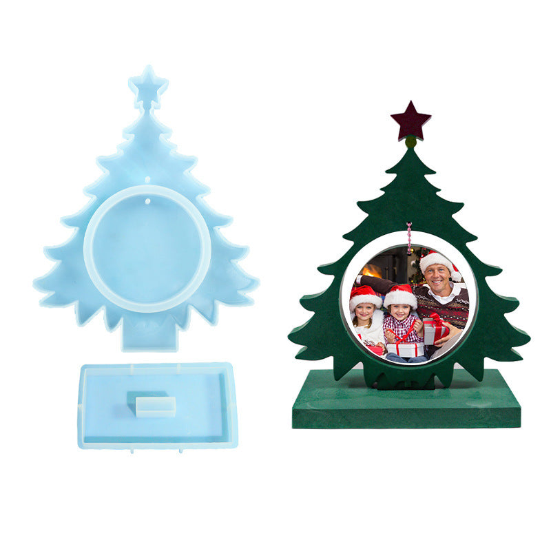 Christmas Tree Photo Frame Resin Mold
