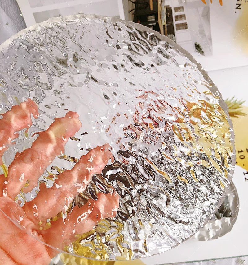 Handmade Round Water Ripple Tray Resin Mold