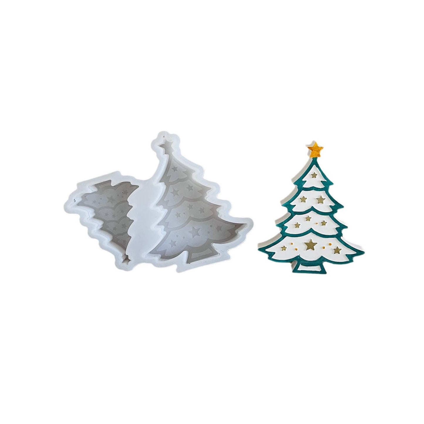 Star Christmas Tree Ornament Resin Mold