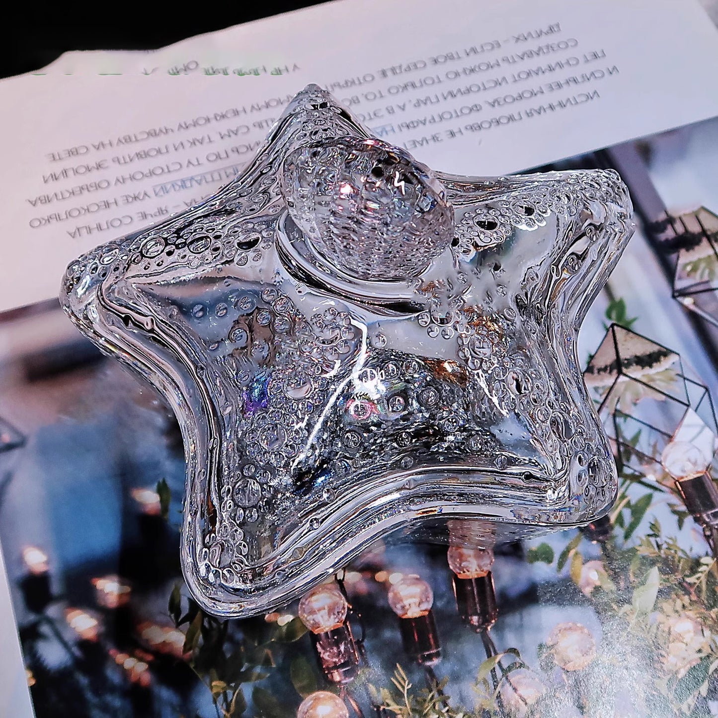 Handmade Extra Large Size Diamond Starfish Storage Jar Resin Molds