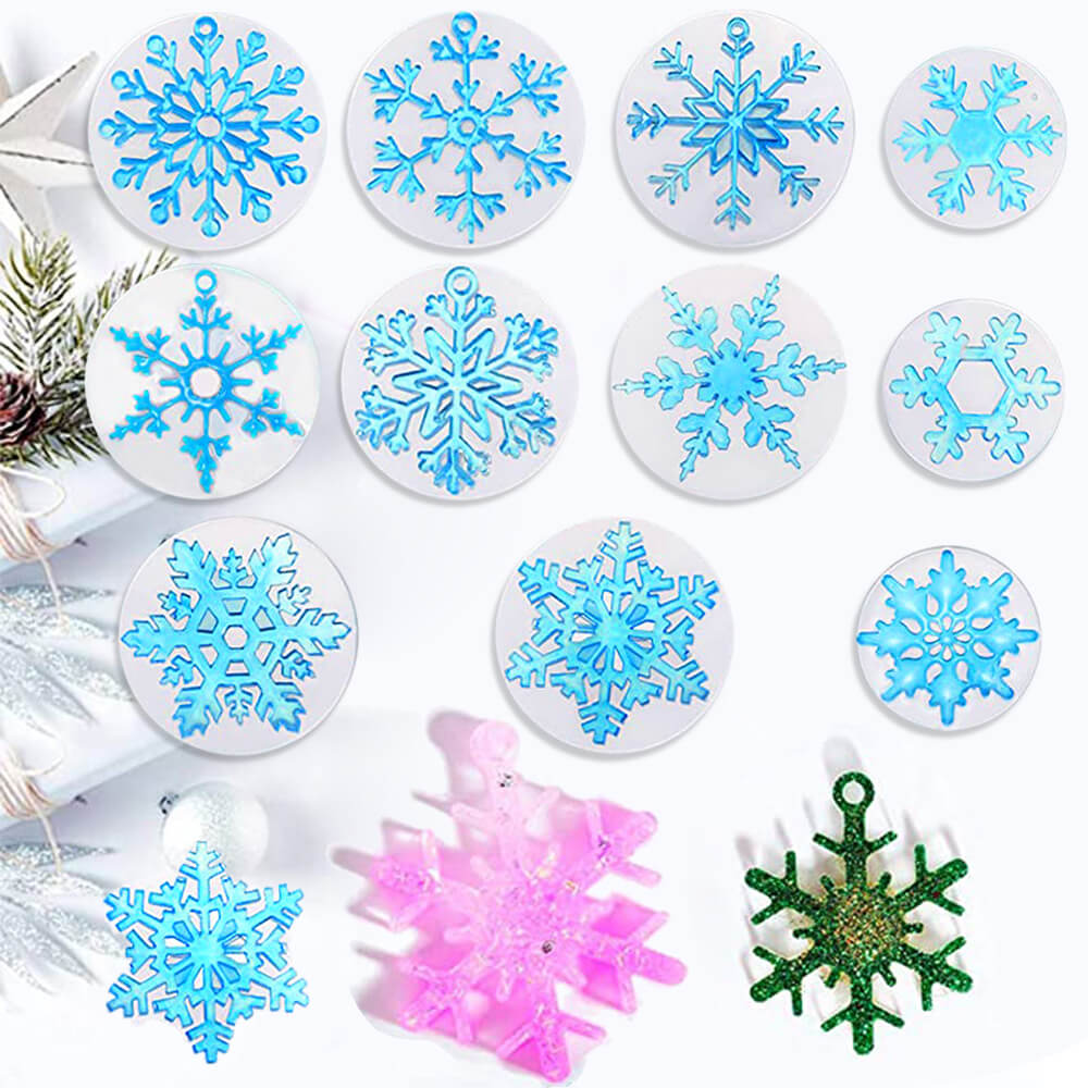 11pcs Snowflake Resin Mold Set – IntoResin