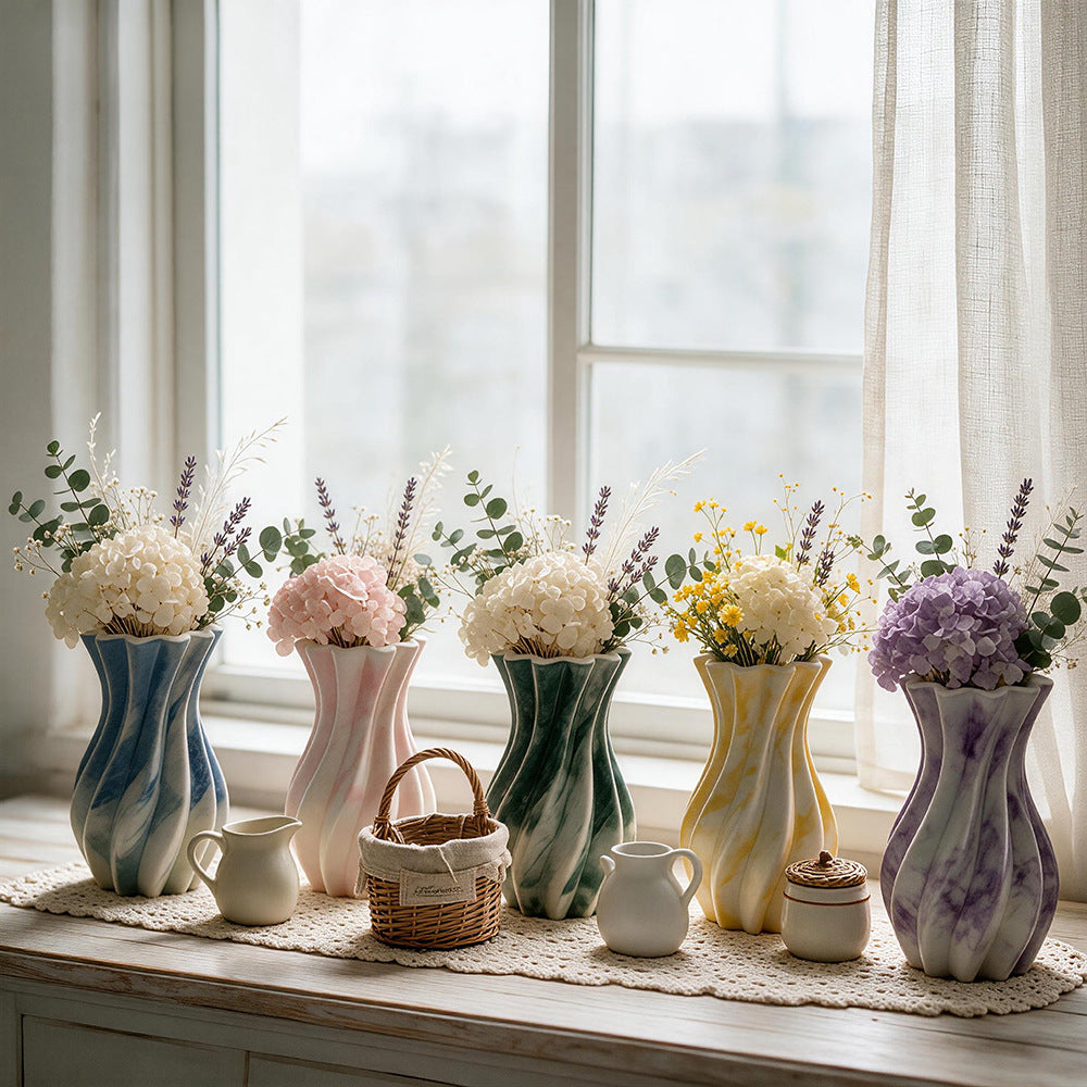 Wavy Twisted Vase & Storage Jar Resin Mold
