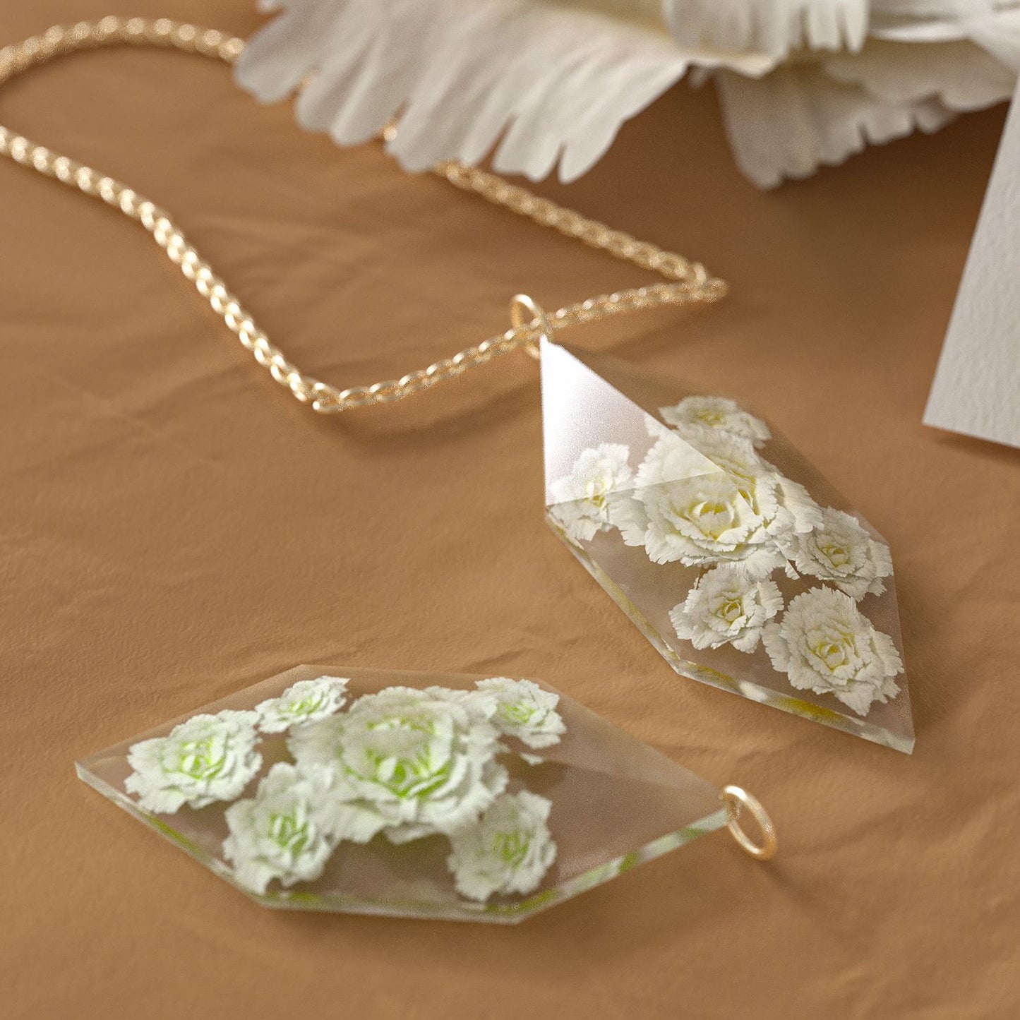 Gemstone Faceted Jewelry Pendant Resin Mold