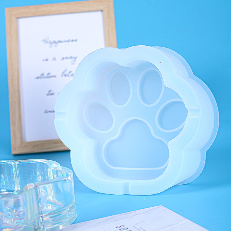 Molde de resina para caja de almacenamiento con forma de garra de gato grande
