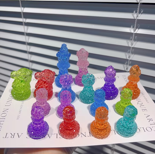 Handmade Diamond Chess Set Resin Mold【Side-Cut Mold】