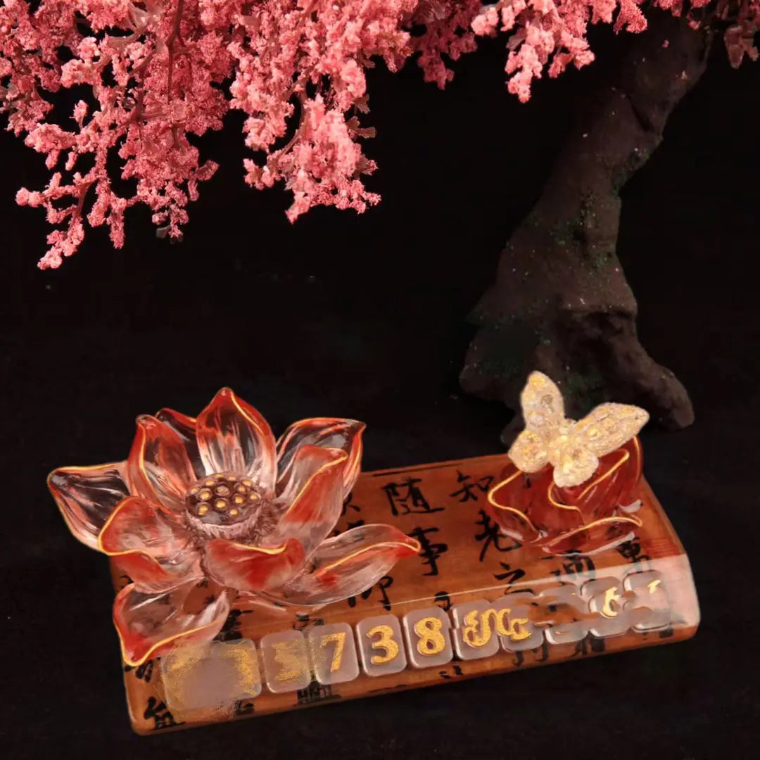 Molde de resina para decoración de flores de loto hecho a mano