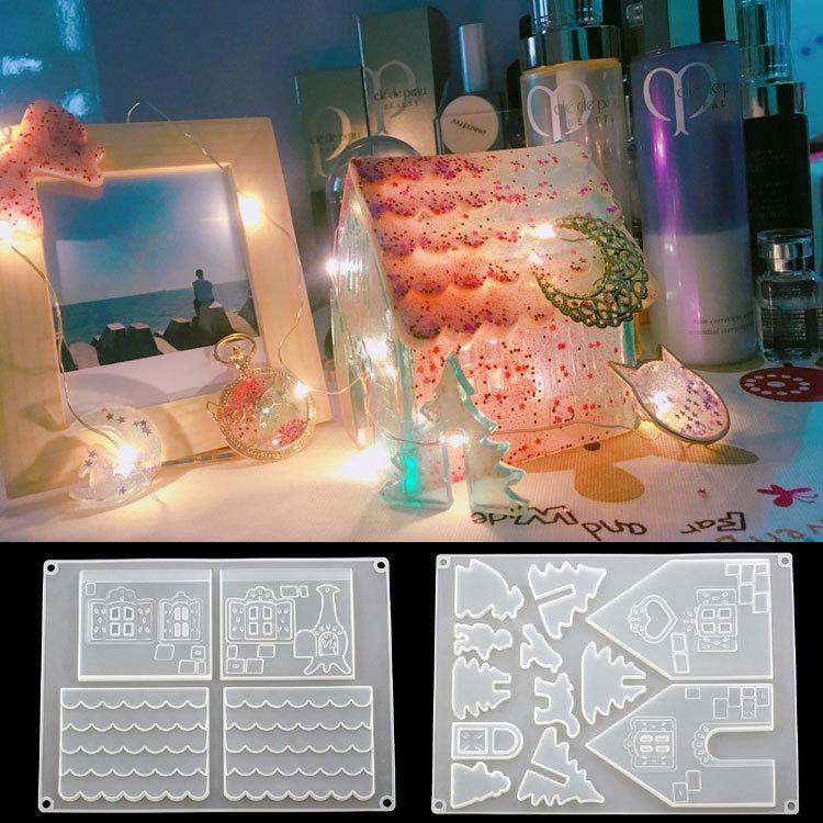 1set Christmas House Epoxy Resin Molds Villa UV Resin Molds Silicone Castle  Epoxy Moulds For diy Jewelry Making Findings - Price history & Review, AliExpress Seller - Ym Store