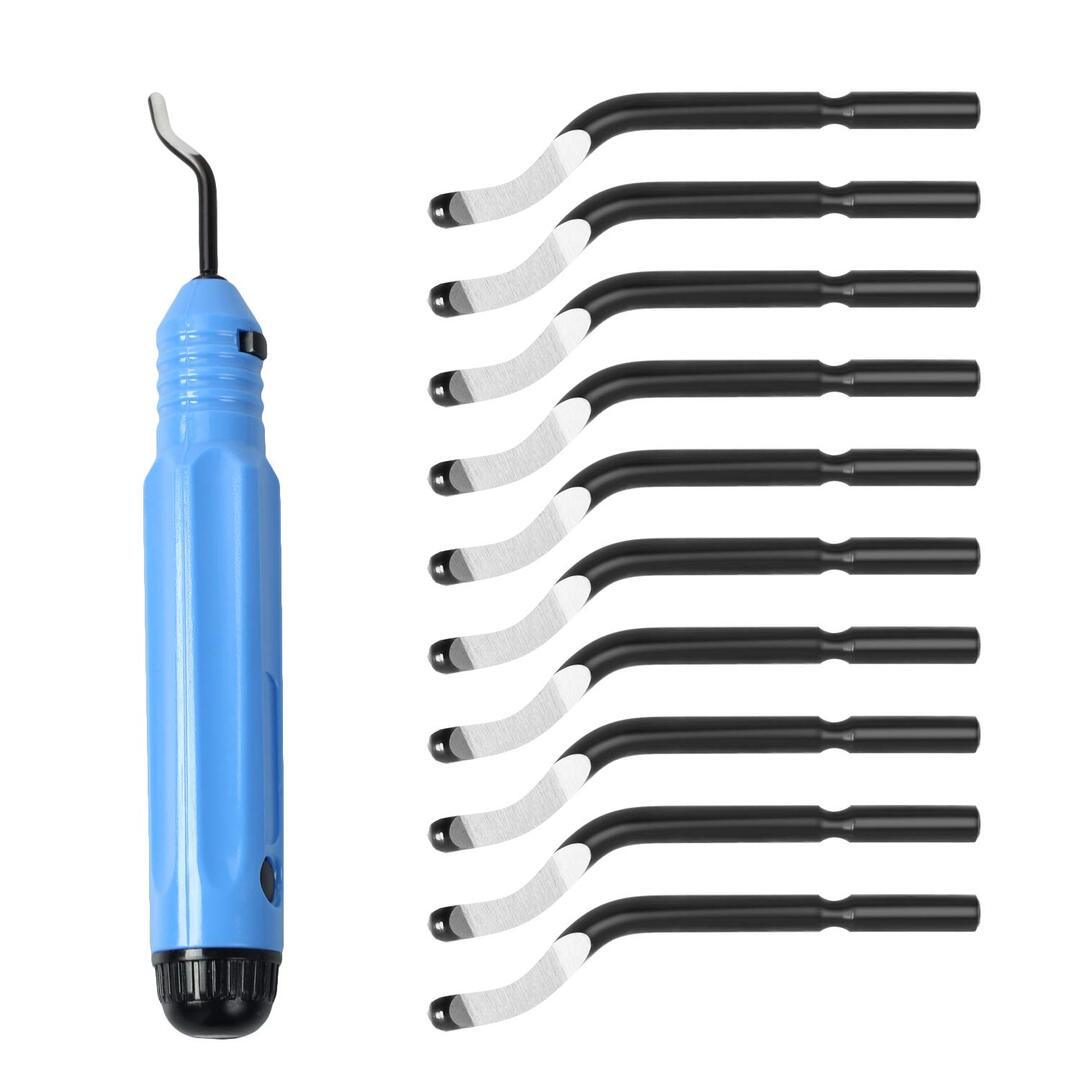 INTORESIN™ Deburring Tool Kit for Resin Crafts（1 tool + 10 blades）