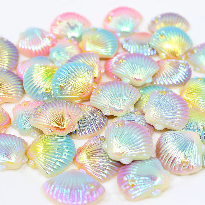 20pcs Aurora Colors Shell Resin Accessories Decorations – IntoResin