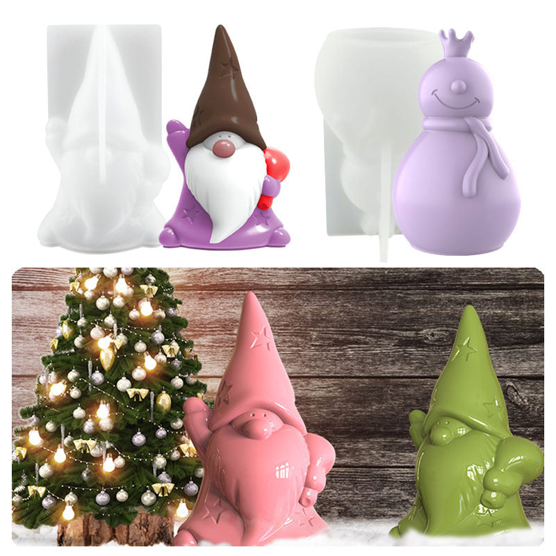 Resin Christmas Ornament Snowman Santa Claus Molds – IntoResin