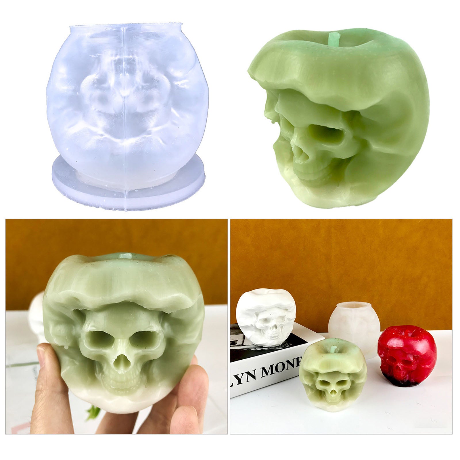 Apple Shape Skull Ornament Resin Mold – IntoResin