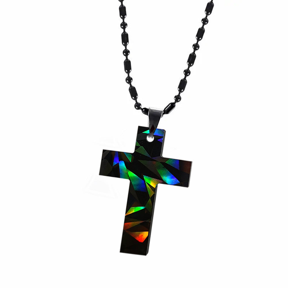 Molde para pendientes y collar con cruz láser Molde para joyería con cruz de fe