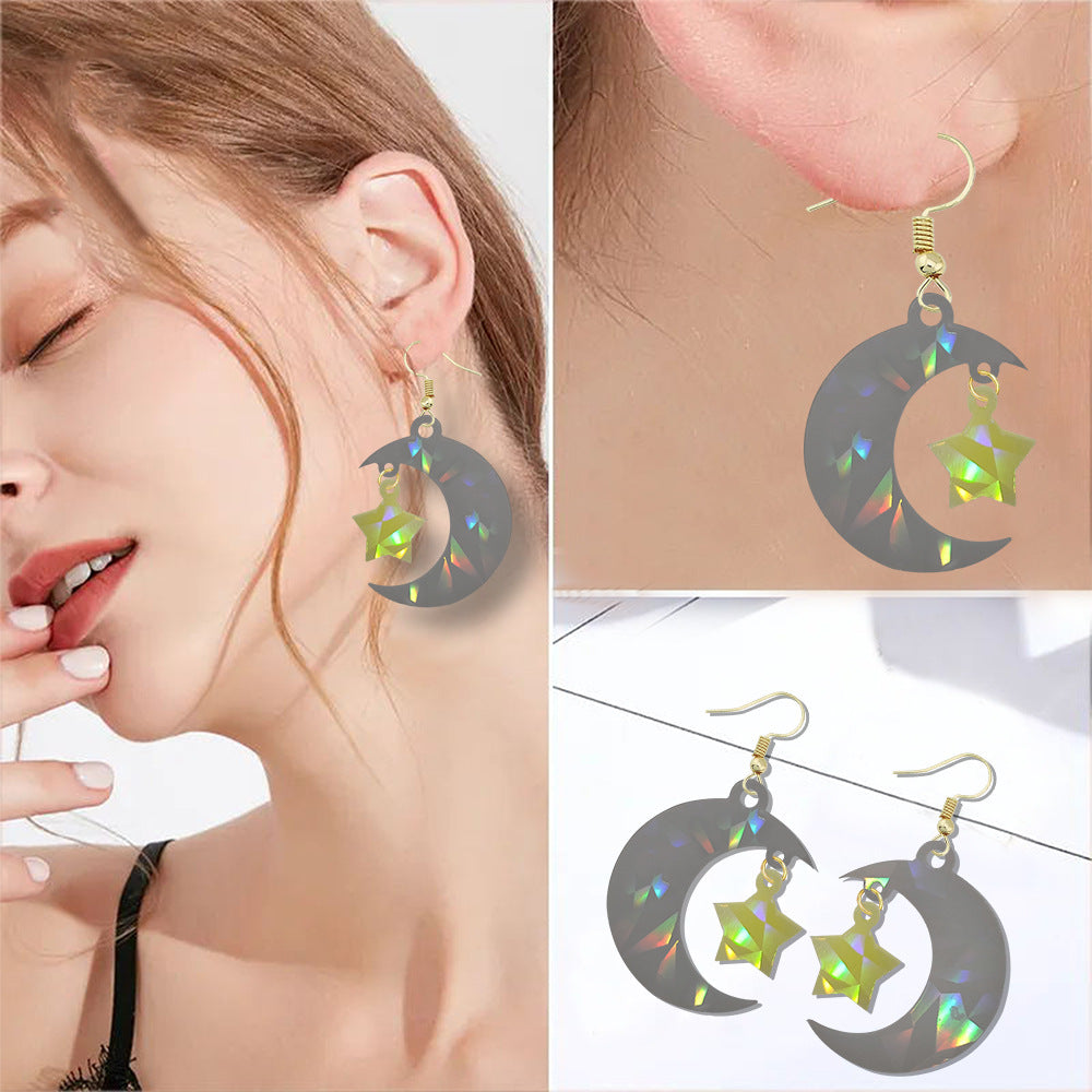 Moon Star Laser Earrings Silicone Mold