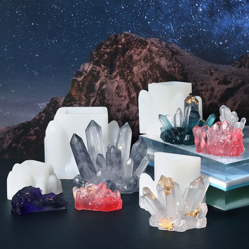 11 formas diferentes de moldes de resina de cristal para adornos de escritorio de cristal