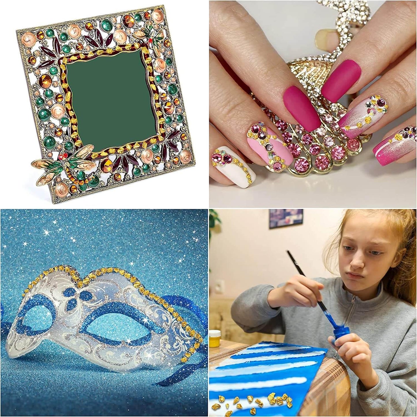 (US ONLY)Irregular Polished Crushed Glass, 100g Metallic Glass Chips for DIY Decoration (US ONLY) - IntoResin