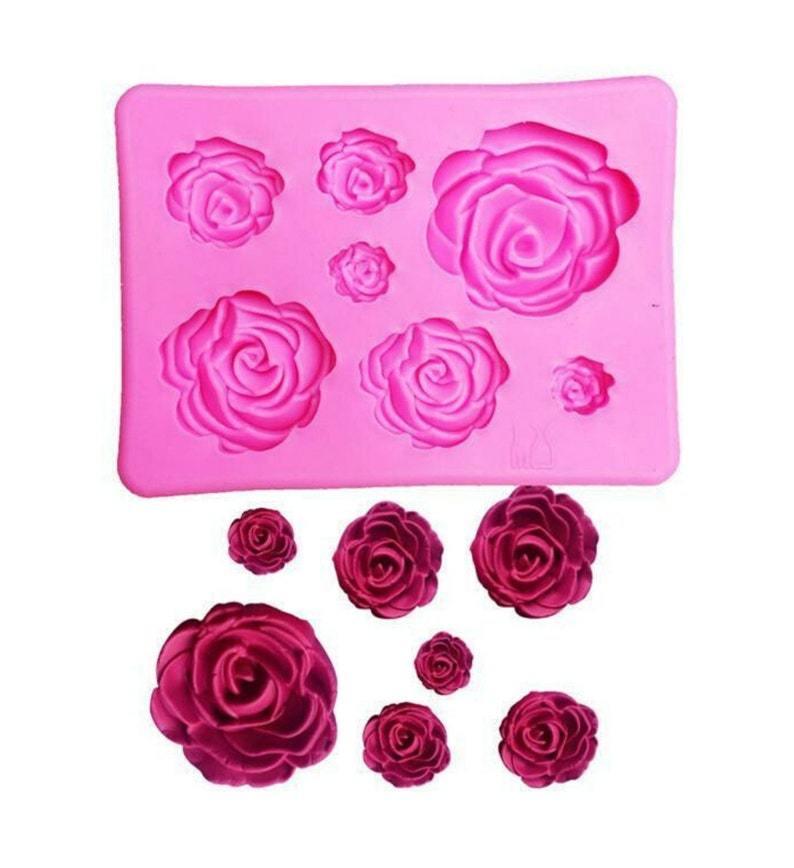 Roses Silicone Mold Rose Flower Silicone Mold - IntoResin