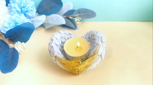 How to Make an Angel Wings Candle Holder Out of Resin
