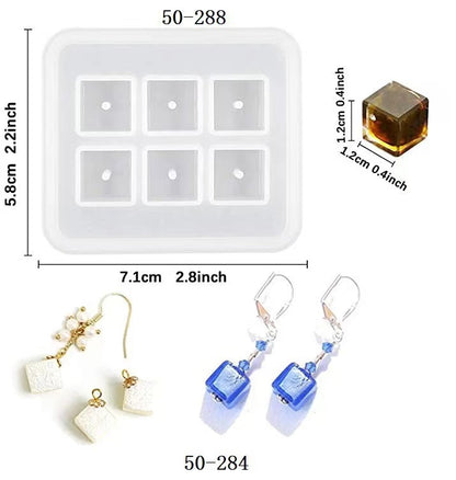 2Pcs Little Cube Pendant Mold for Resin