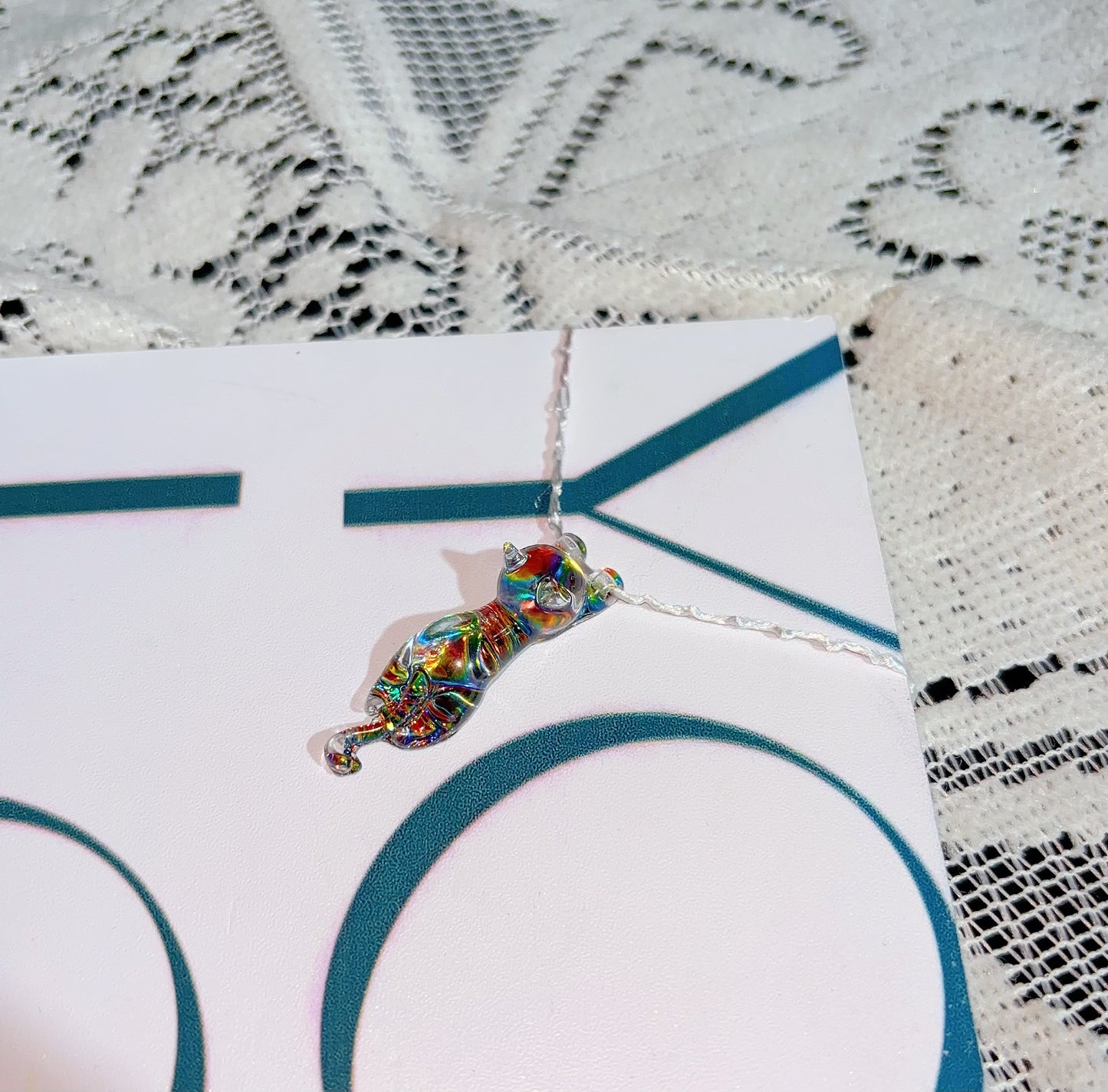 Molde de resina para colgante de gatito lindo hecho a mano 