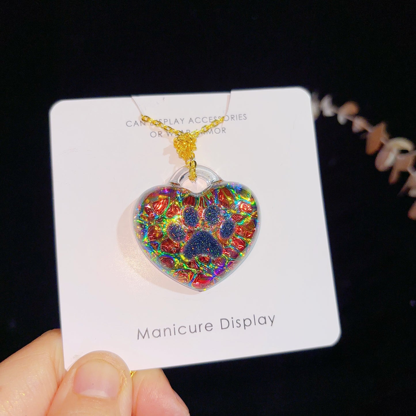 Handmade Puffy Heart with Claw Jewelry Pendant Resin Mold