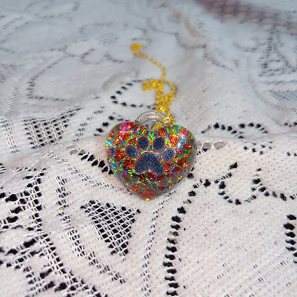 Handmade Puffy Heart with Claw Jewelry Pendant Resin Mold