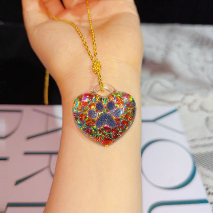 Handmade Puffy Heart with Claw Jewelry Pendant Resin Mold