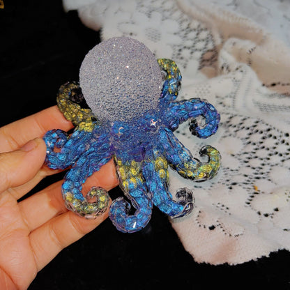 Handmade Diamond Octopus Ornament Resin Mold