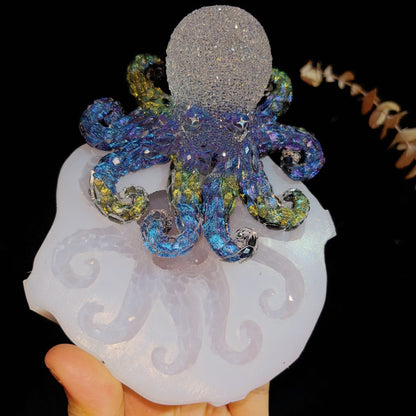 Handmade Diamond Octopus Ornament Resin Mold