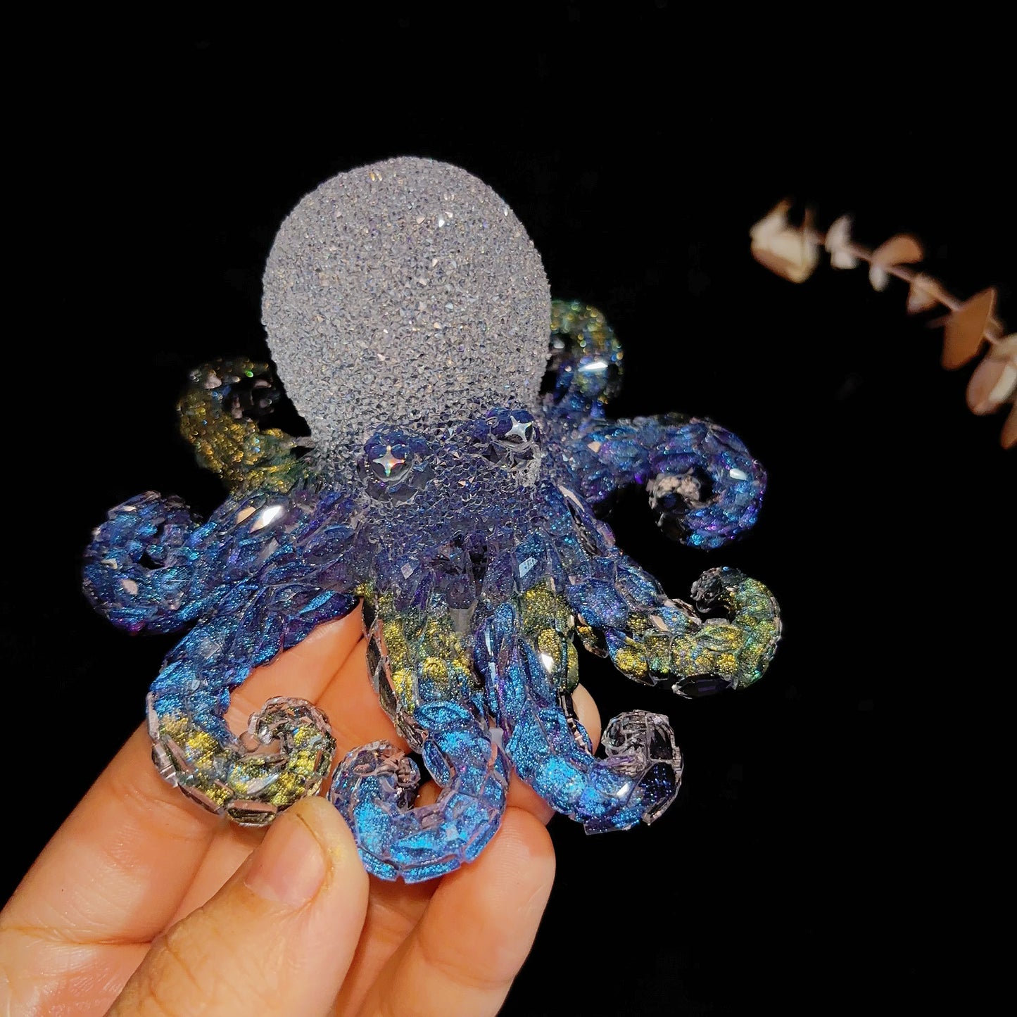 Handmade Diamond Octopus Ornament Resin Mold