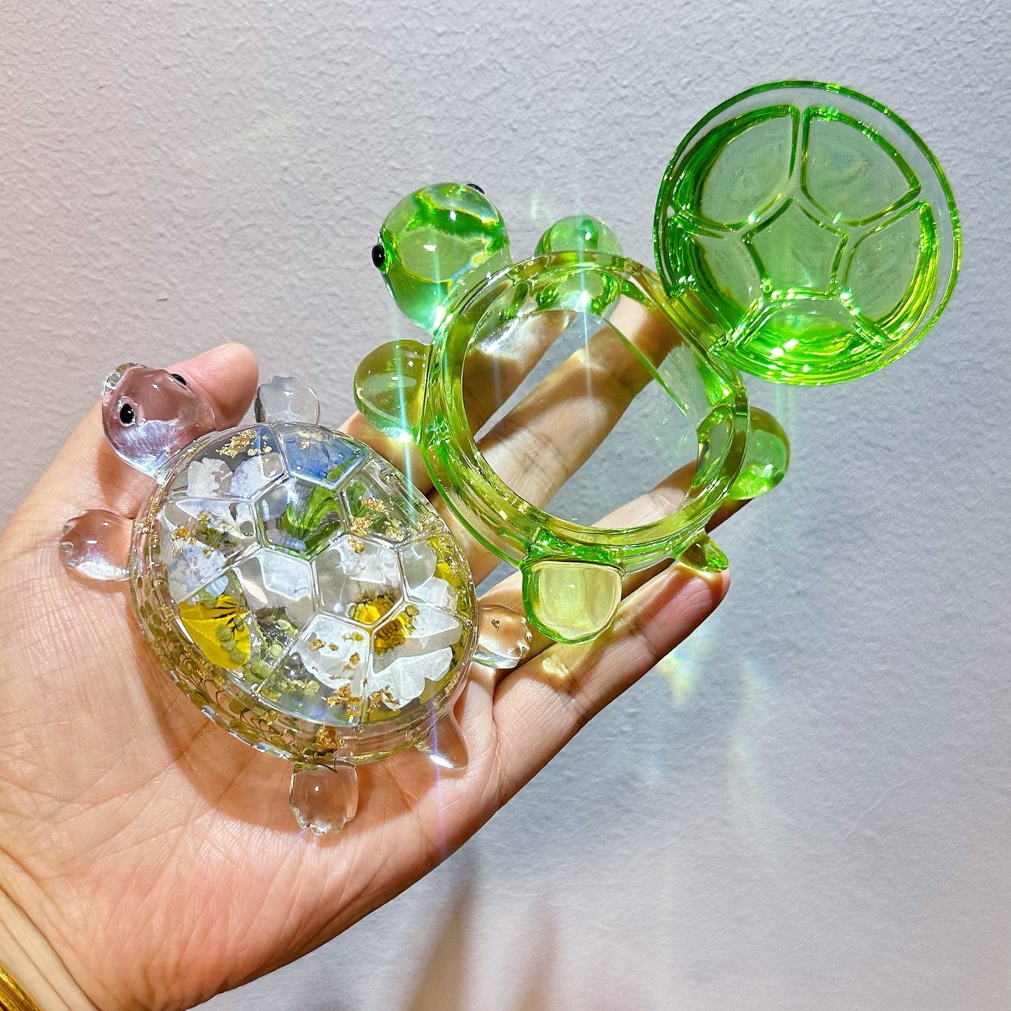 Handmade Turtle Flip-Top Storage Box Resin Mold