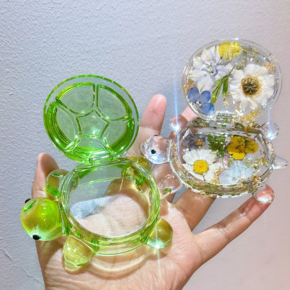 Handmade Turtle Flip-Top Storage Box Resin Mold