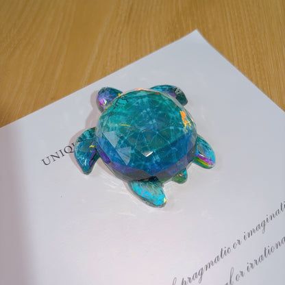 Handmade Crystal-Cut Turtle Ornament Resin Mold