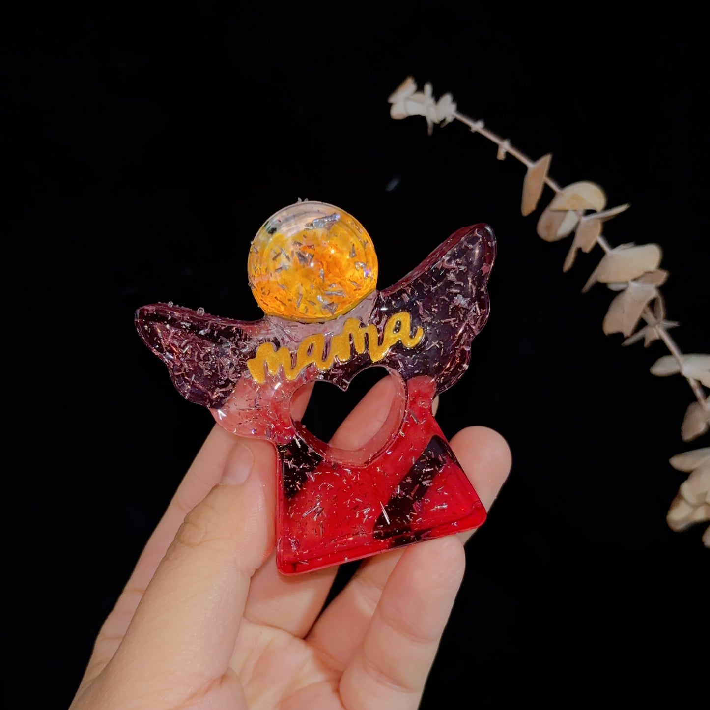 Handmade Mama Angel Hanging Resin Mold