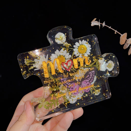 Handmade Mom Puzzle Ornaments Resin Mold