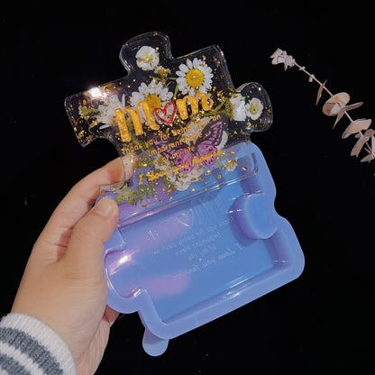 Handmade Mom Puzzle Ornaments Resin Mold